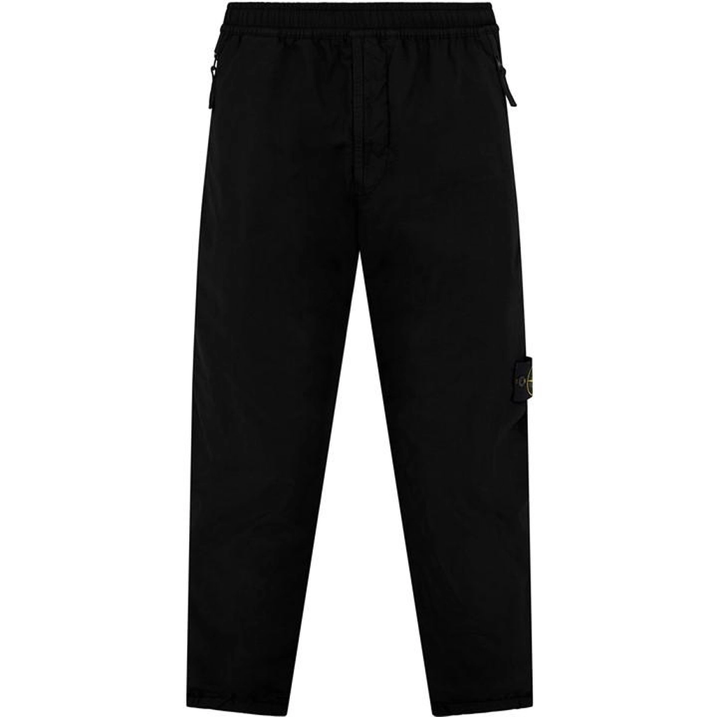 Stone Island Stretch Cotton Trousers - Black
